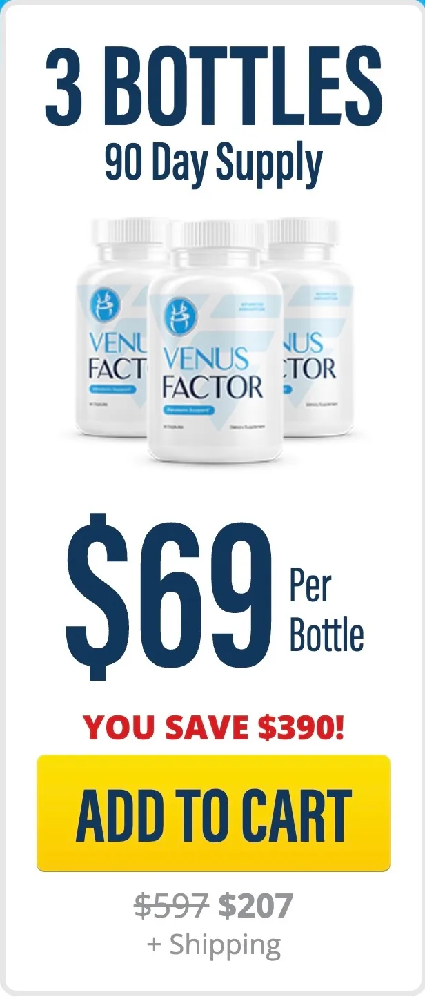 Venus Factor 3 bottles - 90 day supply